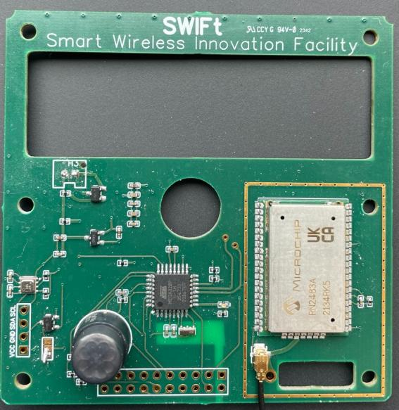 SWIFt Smart Wireless Innovation Facility sensor board
